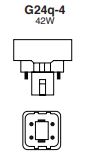 G24Q-4 Base CFL 42W