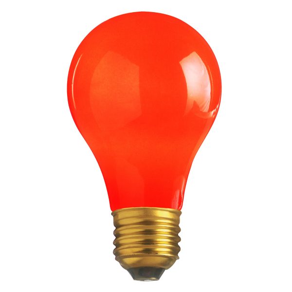 25W A19 CERAMIC RED 130V